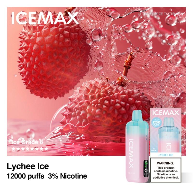 The Icemax 12K is not just about longevity; it delivers smooth and consistent flavor with every puff. Its compact and lightweight design makes
