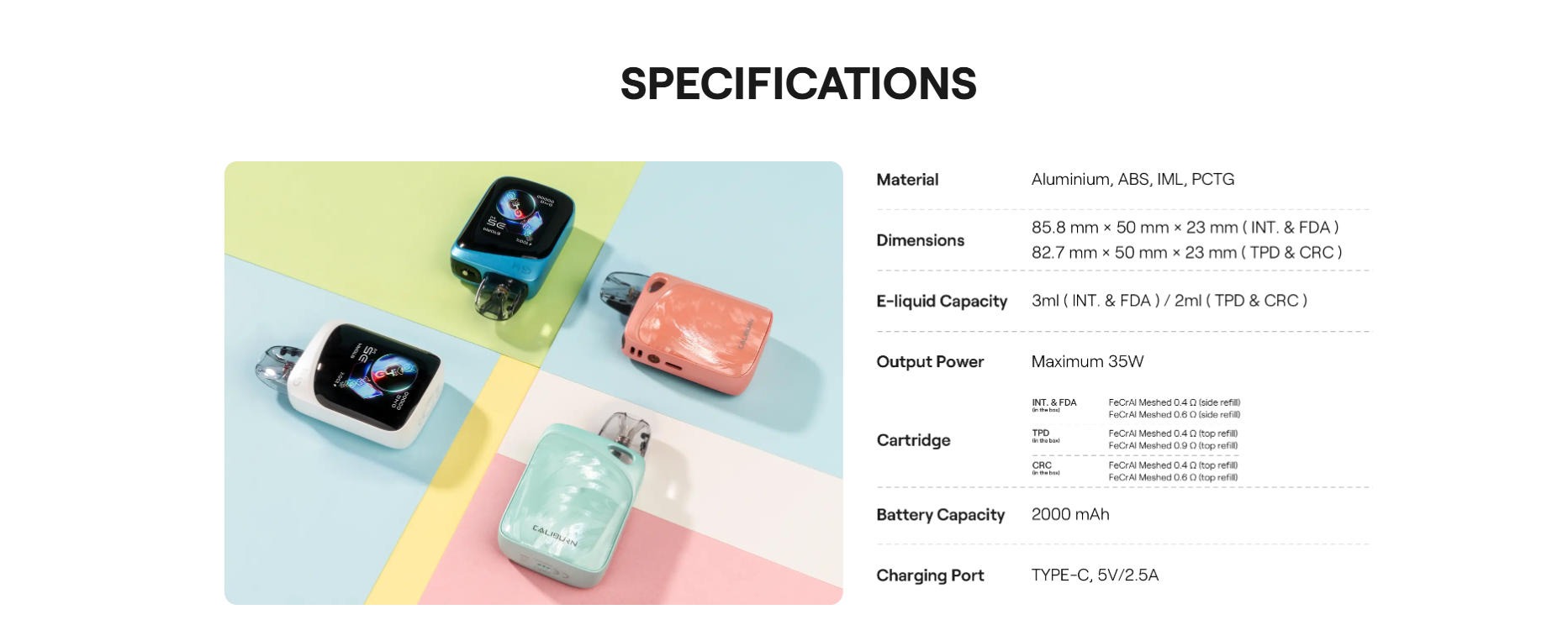 UWELL G4 PRO KOKO открытая заправляемая электронная сигарета 13