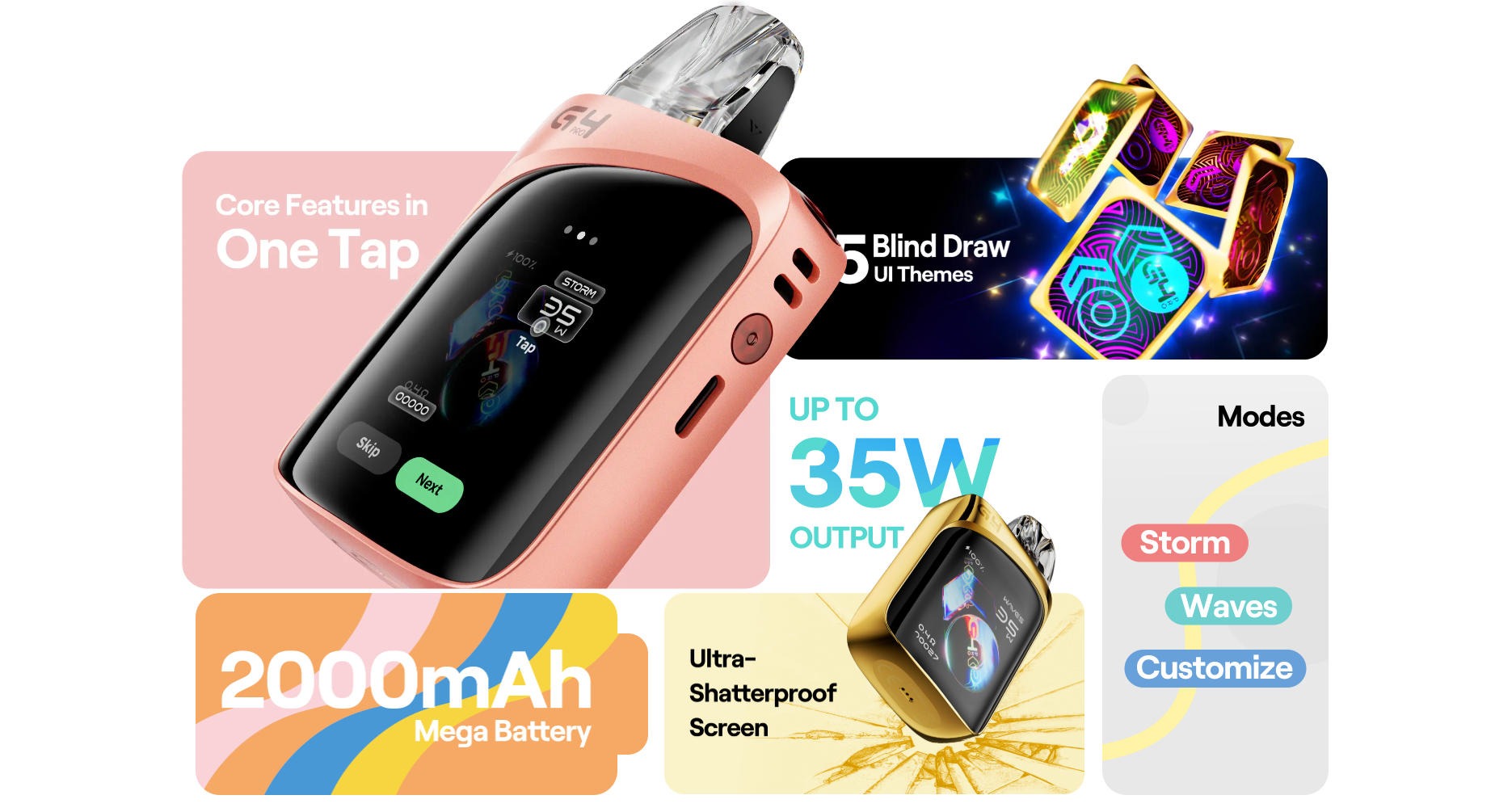 UWELL G4 PRO KOKO открытая заправляемая электронная сигарета 5