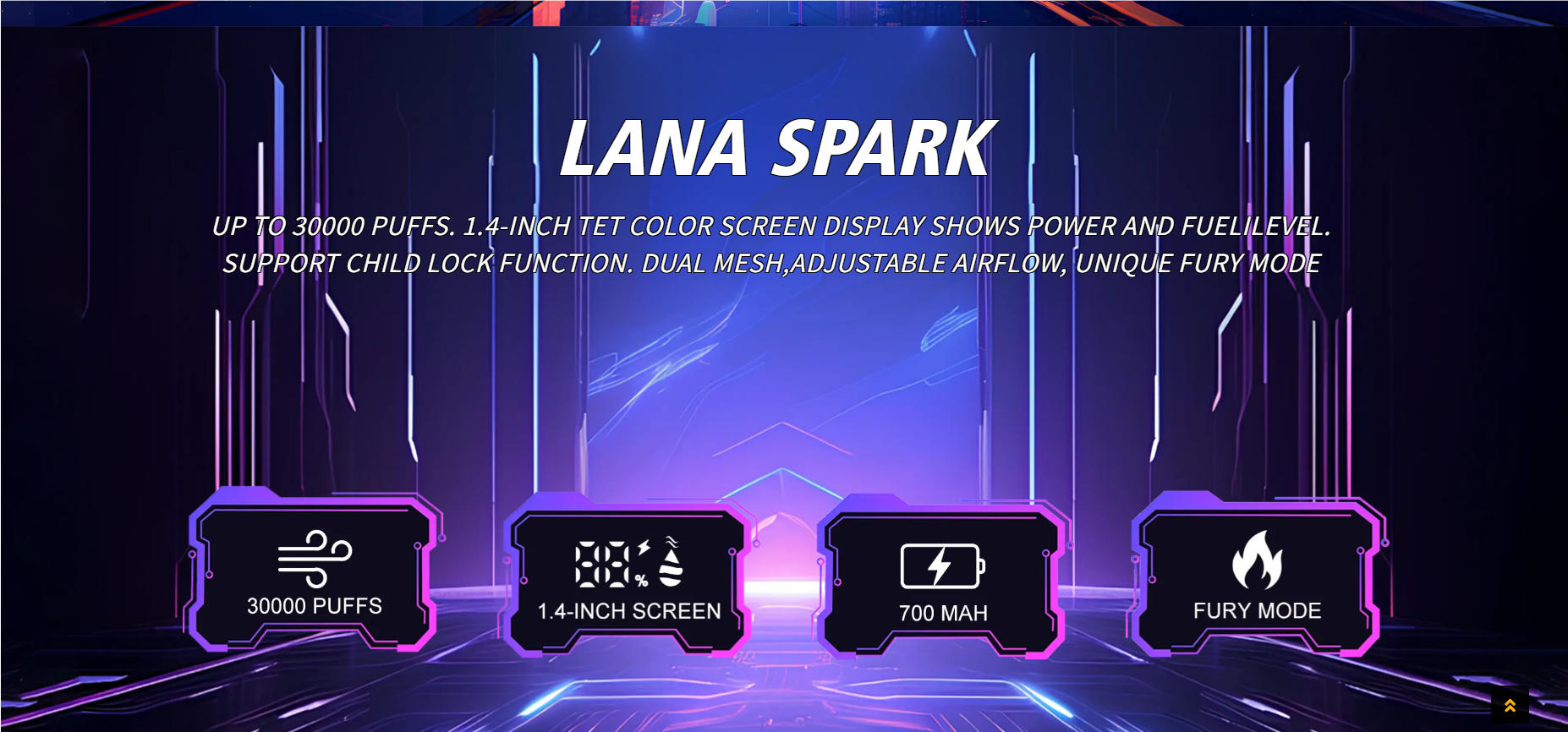 LANAVAPE SPARK 30000 口 50毫克 高浓度版本 一次性电子烟 6