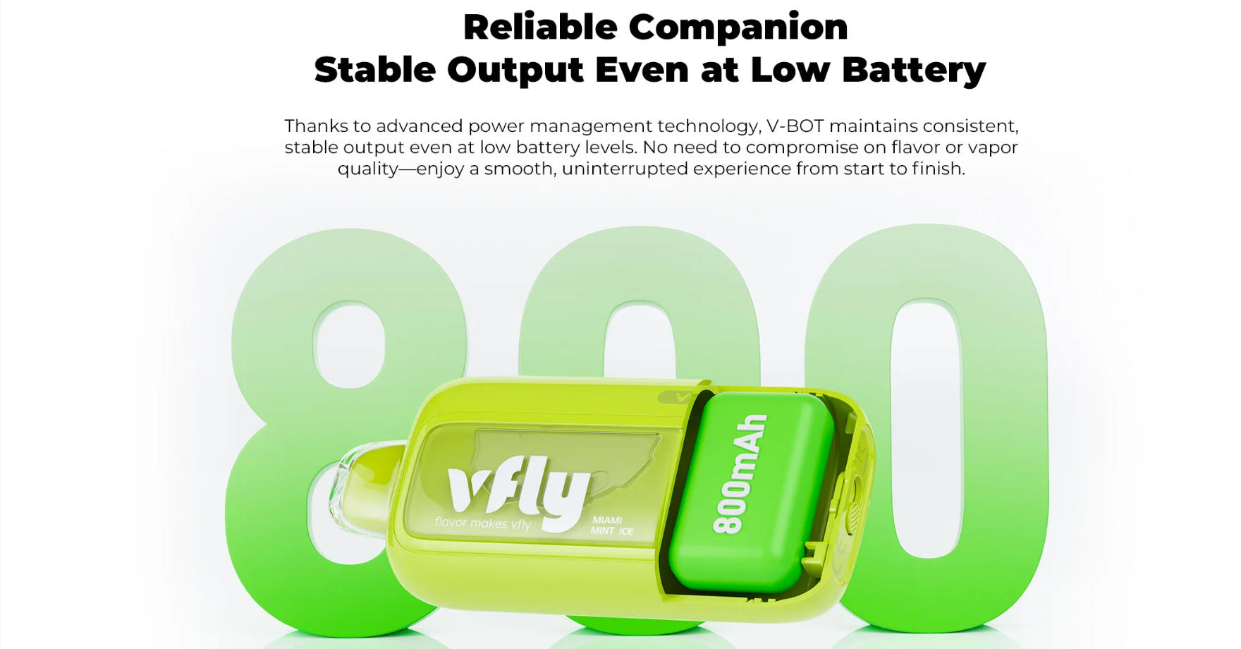 VFLY V-BOT 40000 puffs 20 mg high concentration version disposable e-cigarette 10