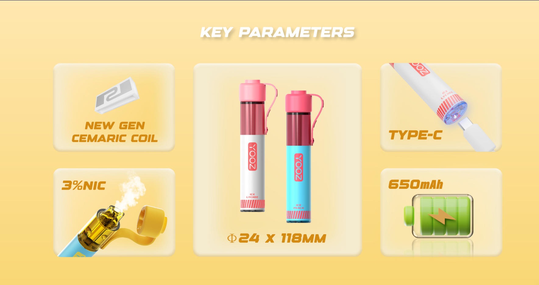YOOZ INNOVATOR 8 ml 4,000-Puff Disposable Vape 6