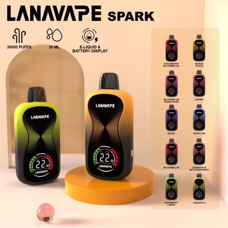 LANAVAPE SPARK 30000 口 50毫克 高浓度版本 一次性电子烟 - 图片 2