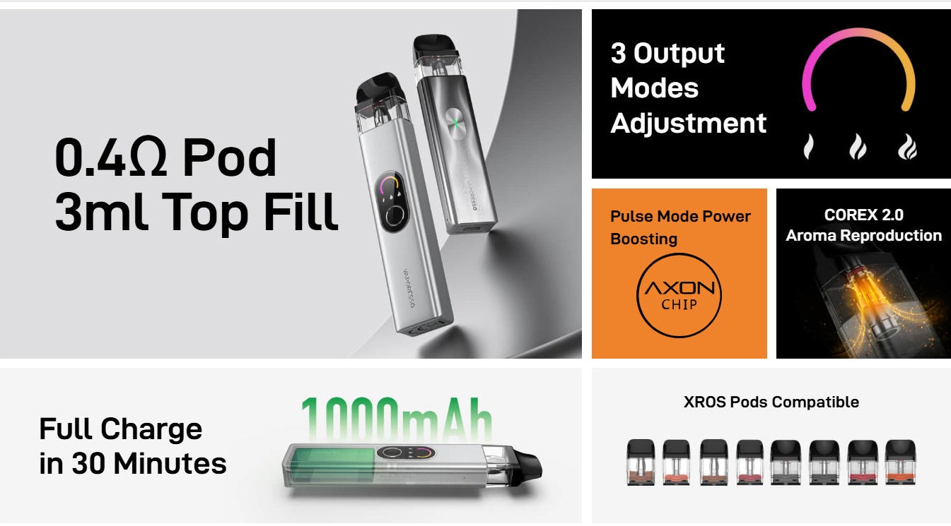 VAPORESSO XROS 4 Open-System Vape 7