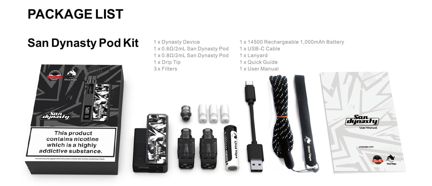 ORCA VAPE San Dynasty Refillable Vape 4