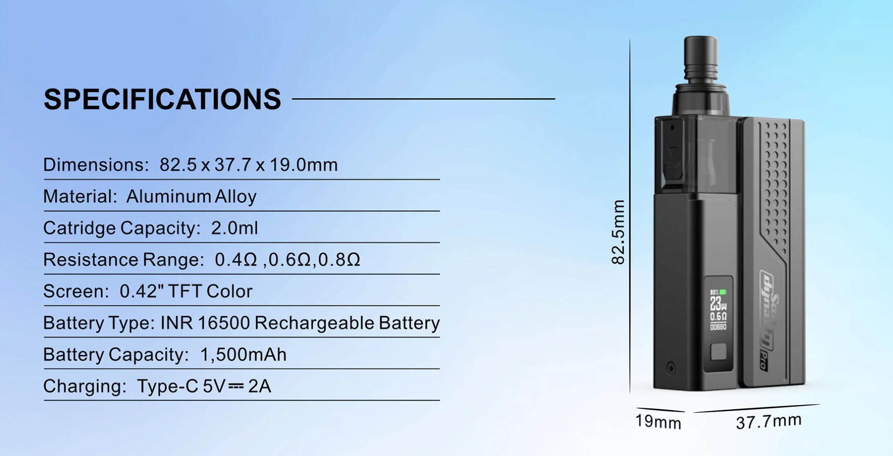 ORCA VAPE San Dynasty PRO Refillable Vape 14