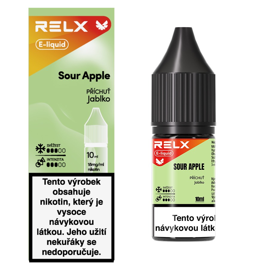 RELX — оригинальная солевая жидкость 10 мл, 18 мг, чешская версия 1